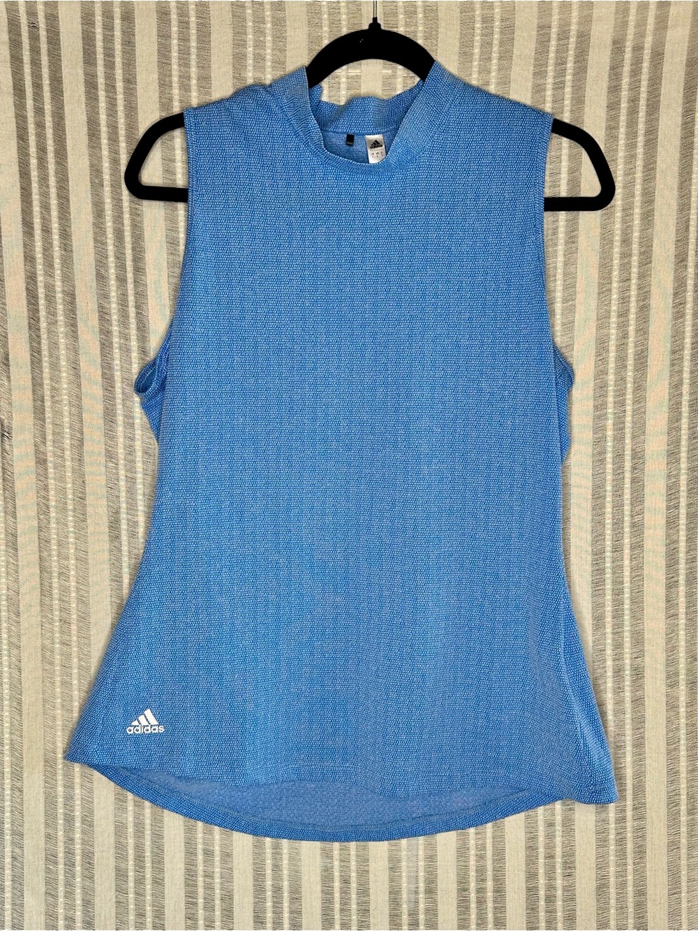 adidas Women's Light Blue Sleeveless Performance Tank